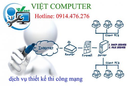 Dịch vụ thiết kế thi công hệ thống mạng LAN, wifi