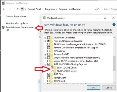 YOU CAN’T CONNECT TO THE FILE SHARE BECAUSE IT’S NOT SECURE… SMB1 PROTOCOL