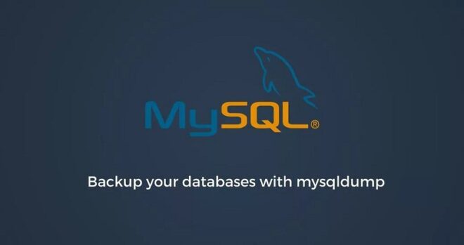 backup with mysqldump