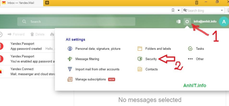 security mail yandex