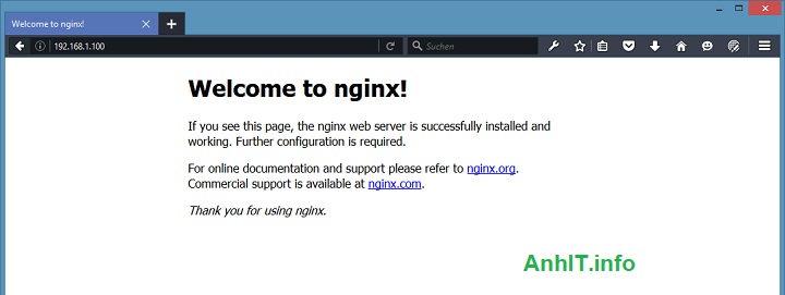 Kiểm tra Nginx 