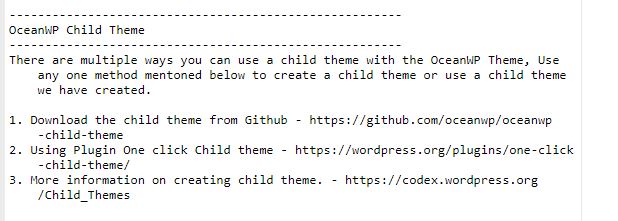 tạo child theme