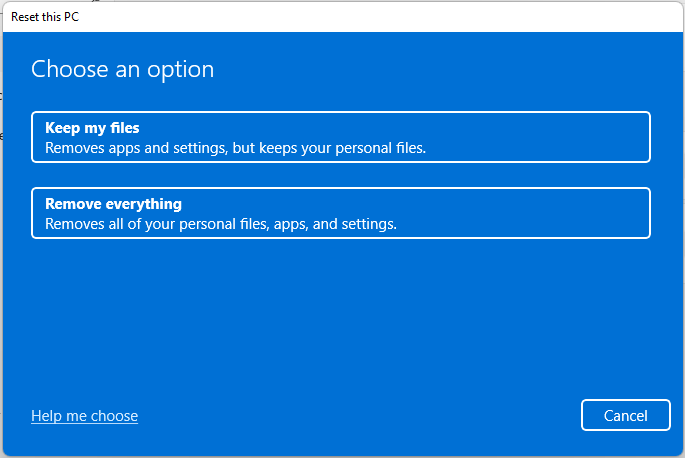 HƯỚNG dẫn reset windows 11